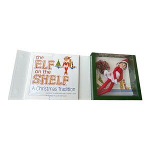 Elf on the Shelf Girl Doll Christmas Tradition Book Set Brown Hair Blue Eyes
